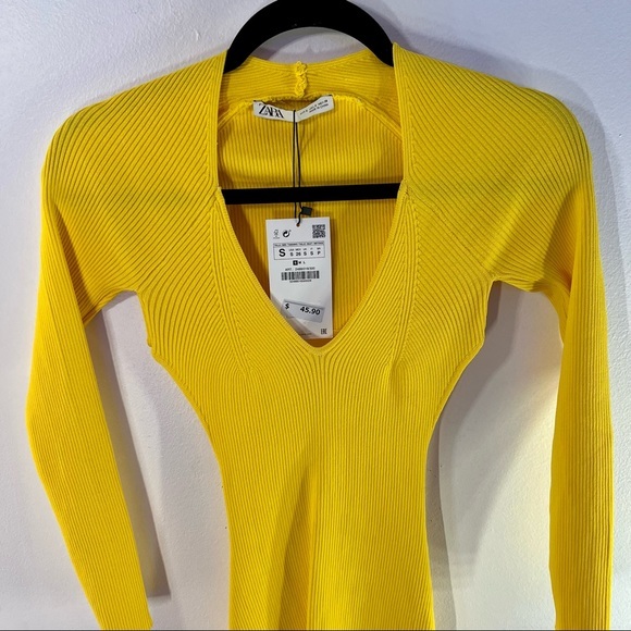 NWT🟡ZARA🟡BODYCON🟡MINI DRESS - Picture 2 of 7